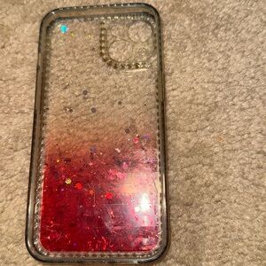 iPhone 14 glitter pink